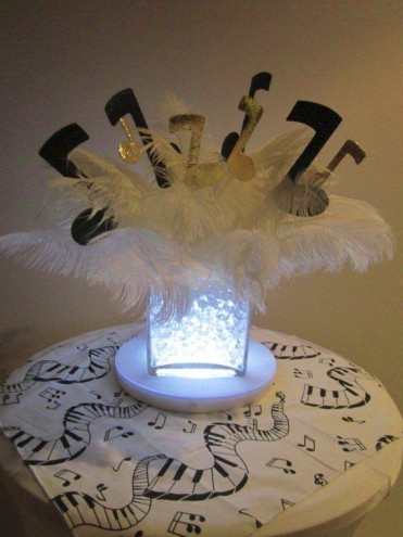Musical Themed Centrepieces