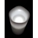 LED WAX PILLAR CANDLE - WHITE FLICKER - 10