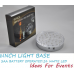 LED LIGHT BASE - CLEAR WHITE - 15CM DIAM