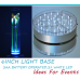 LED LIGHT BASE - CLEAR WHITE - 15CM DIAM