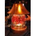 LIGHTED VASE WITH FLORAL