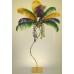 MARDI GRAS CENTREPIECE WITH MASK AND FEATHERS